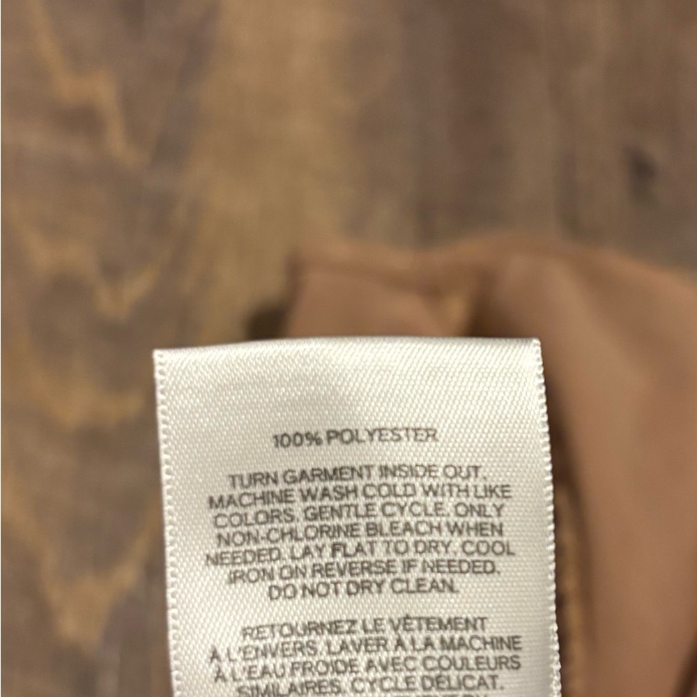 Express Tan Ruffle Blouse - Picture 4 of 4